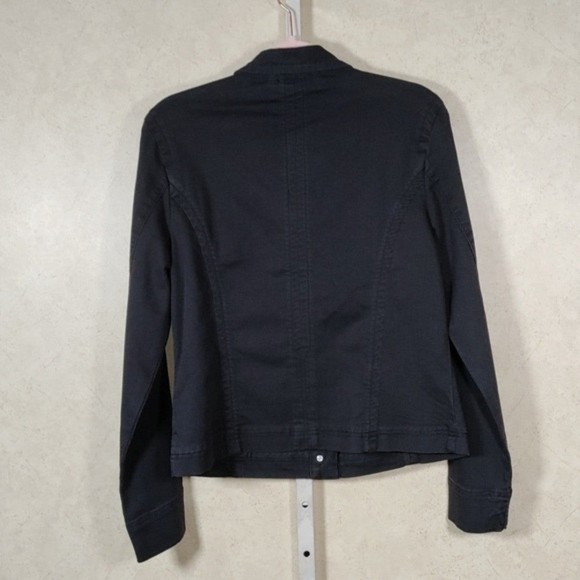 12145 FINAL PRICE French Dressing black trucker style denim jacket M NWT - Picture 6 of 12